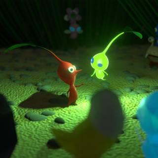 Glow Pikmin wallpaper
