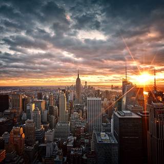 NYC sunset wallpaper