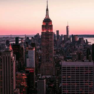NYC sunset wallpaper