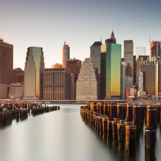 NYC sunset wallpaper