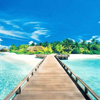 Beach scenery wallpaper