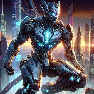 Futuristic robot wallpaper