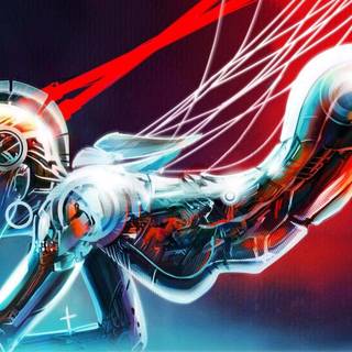 Futuristic robot wallpaper