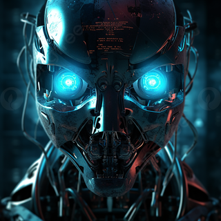 Futuristic robot wallpaper