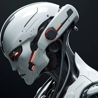 Futuristic robot wallpaper