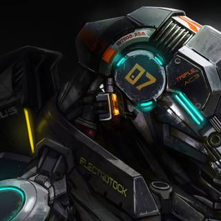 Futuristic robot wallpaper