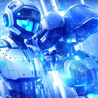 Futuristic robot wallpaper