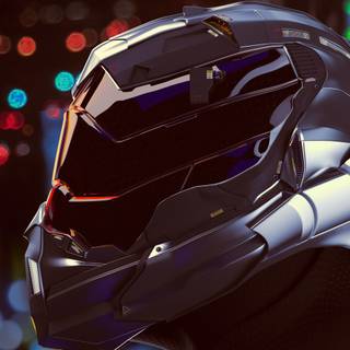 Futuristic robot wallpaper