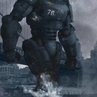 Futuristic robot wallpaper