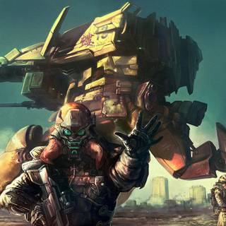 Futuristic robot wallpaper