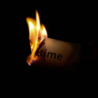 Burning paper wallpaper