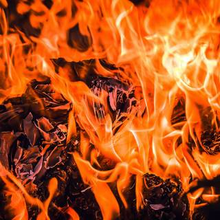 Burning paper wallpaper
