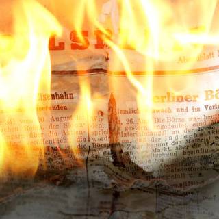 Burning paper wallpaper