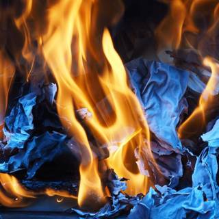 Burning paper wallpaper