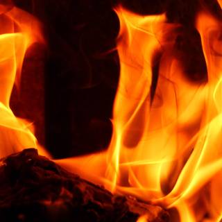 Burning paper wallpaper