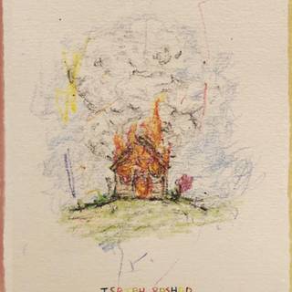 Burning paper wallpaper