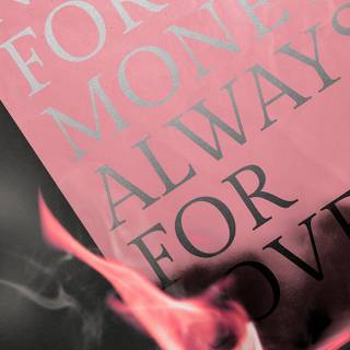 Burning paper wallpaper