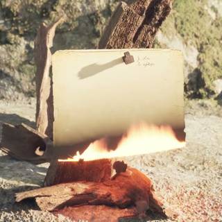 Burning paper wallpaper