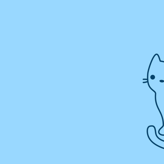 Cute blue cats wallpaper