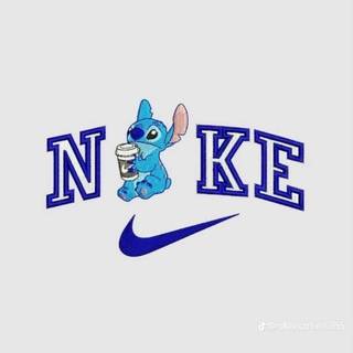 Stitch and Nike wallpaper