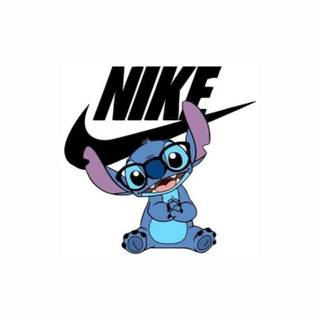 Stitch and Nike wallpaper