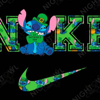 Stitch and Nike wallpaper
