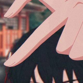 Heart hands anime wallpaper