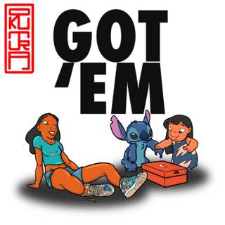 Stitch and Nike wallpaper