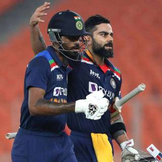 Hardik and Virat Kohli wallpaper