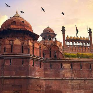 Red Fort India wallpaper