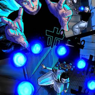 Gojo vs Sukuna manga wallpaper