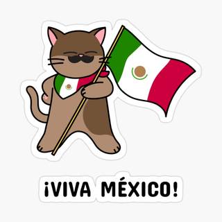 Mexican cat wallpaper