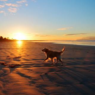 Dog beach wallpaper