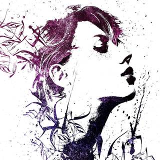 Girl abstract wallpaper