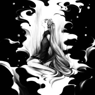 Girl abstract wallpaper