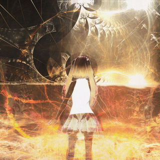 Girl abstract wallpaper