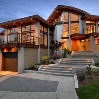 Futuristic house wallpaper