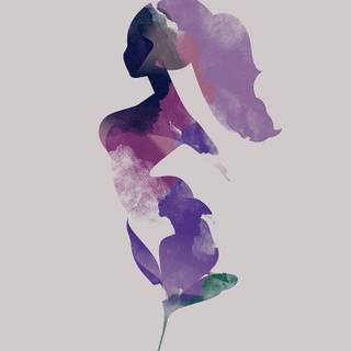 Girl abstract wallpaper