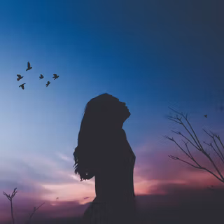 Girl abstract wallpaper