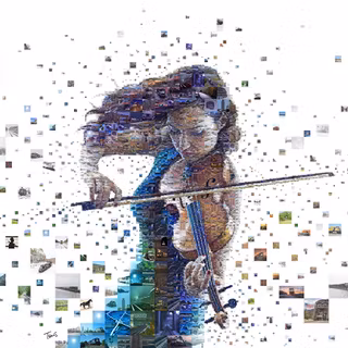 Girl abstract wallpaper