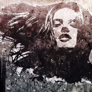 Girl abstract wallpaper