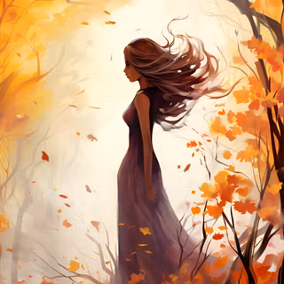 Girl abstract wallpaper