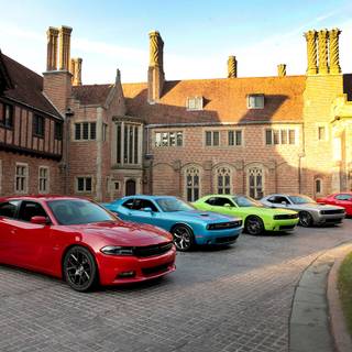 Car and house wallpaper