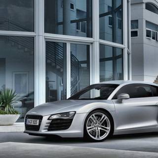 Car and house wallpaper