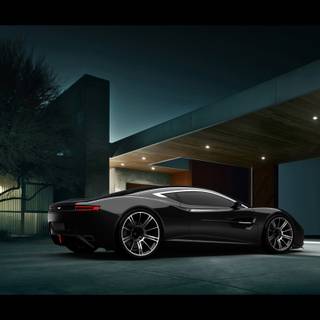 Car and house wallpaper