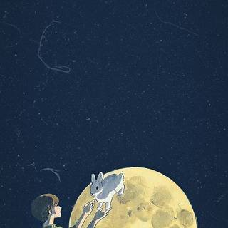 Moon rabbit wallpaper