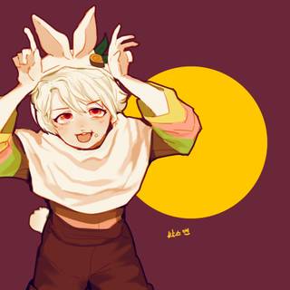 Moon rabbit wallpaper