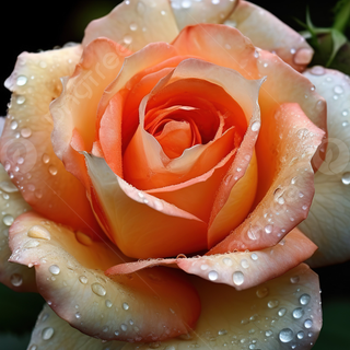 Peach roses wallpaper