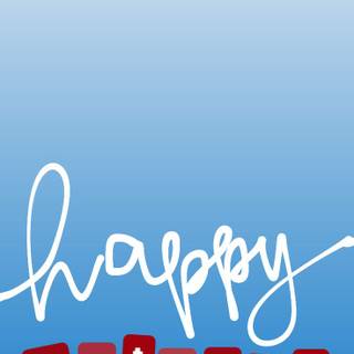 Blue and white Mother's Day wallpaper