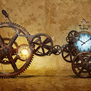 Clock gears wallpaper